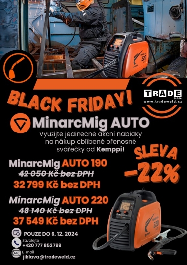 BLACK FRIDAY na svářečku KEMPPI MINARCMIG AUTO